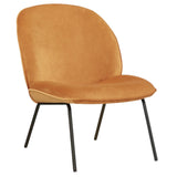 NNEDSZ Giovanna Fabric Occasional Accent Chair Yellow