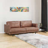NNEDSZ 2 + 3 Seater Sofa Set Fabric Uplholstered Lounge Couch Brown