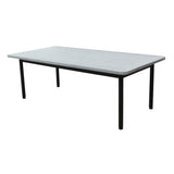 NNEDSZ Lara 120cm Outdoor Coffee Table Glass Concrete Top