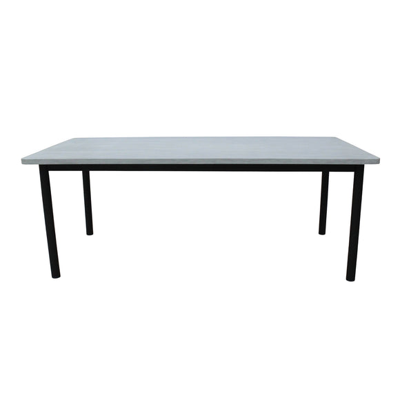 NNEDSZ Lara 240cm 8 Seater Outdoor Dining Table Glass Concrete Top