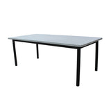 NNEDSZ Lara 240cm 8 Seater Outdoor Dining Table Glass Concrete Top