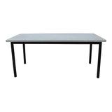 NNEDSZ Lara 180cm 6 Seater Outdoor Dining Table Glass Concrete Top