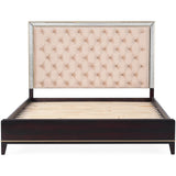 NNEDSZ Scarlet Antique King Bed Frame Velvet Fabric Bedhead Solid Birch Timber Wood