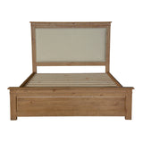 NNEDSZ Jade King Size Bed Frame French Provincial Style Timber Mattress Base - Natural