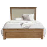 NNEDSZ Jade King Size Bed Frame French Provincial Style Timber Mattress Base - Natural