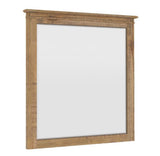 NNEDSZ Jade Dresser Mirror Vanity Dressing Table Solid Wood Frame - Natural