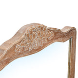 NNEDSZ Bali Dresser Mirror Vanity Dressing Table Solid Oak Wood Frame Oak