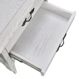 NNEDSZ Bedside Table 2 Drawers Storage Cabinet Side End Tables Distressed White