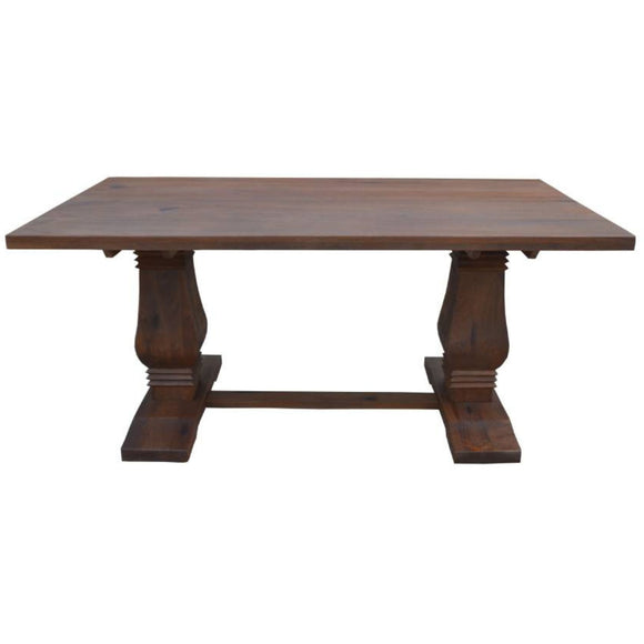 NNEDSZ Florence  High Dining Table 200cm French Provincial Pedestal Solid Timber Wood
