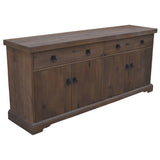 NNEDSZ Florence  Buffet Table 180cm 2 Door 4 Drawer Solid Mango Timber Wood