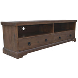 NNEDSZ Florence  ETU Entertainment TV Unit 180cm 2 Drawer Solid Mango Timber Wood
