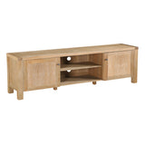 NNEDSZ Woodland 180cm ETU Entertainment TV Unit Timber Wood 2 Door Natural