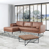 NNEDSZ Fabric Square Ottoman Footstool Bench Dark Brown