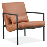NNEDSZ Fabric Armchair Occasional Accent Arm Chair Light Brown