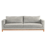 NNEDSZ Emily 3 Seater Sofa Fabric Uplholstered Lounge Couch Light Grey