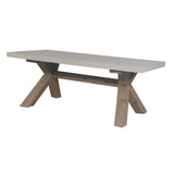 NNEDSZ Byron Outdoor PolyCement Top Coffee Table White