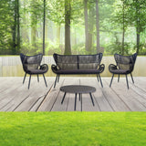 NNEDSZ Cairns 4pc Outdoor Sofa Set with Cement Top Coffee Table