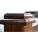 NNEDSZ Umber Bed Frame Queen Size Mattress Base Solid Pine Timber Wood - Dark Brown