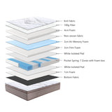 NNEDSZ Royale Dreamer  Medium Mattress 30cm Luxury Top 7 Zones Pocket Spring - Queen