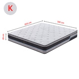 NNEDSZ Cloud Dreams King Size Pocket Spring Luxury Plush Top 28cm Mattress