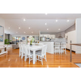 NNEDSZ Laelia Dining Chair Set of 4 Solid Acacia Timber Wood Coastal Furniture - White