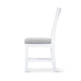 NNEDSZ Laelia Dining Chair Set of 4 Solid Acacia Timber Wood Coastal Furniture - White