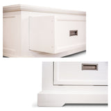 NNEDSZ Laelia Coffee Table 120cm Solid Acacia Timber Wood Coastal Furniture - White