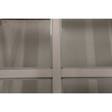 NNEDSZ Daisy Coffee Table 100cm Glass Top Solid Acacia Wood Hampton Furniture - White