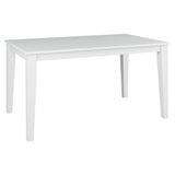NNEDSZ Daisy Dining Table 150cm Solid Acacia Timber Wood Hampton Furniture - White