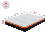 NNEDSZ Heavenly Queen Size Memory Foam Medium-Firm Feel 31cm Mattress