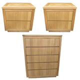 NNEDSZ Rosemallow 2pc Bedside 1 Tallboy Bedroom Package Chest of Drawers Set Cabinet