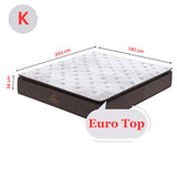 NNEDSZ Luxe Dreams King Size 7 Zones Pocket Spring Premium Medium Feel 34cm Mattress