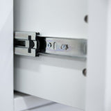 NNEDSZ Celosia Queen Size Bed Frame Timber Mattress Base With Storage Drawers - White