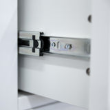 NNEDSZ Celosia Bedside Table 3 Drawers Storage Cabinet Nightstand End Tables - White