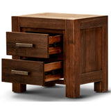 NNEDSZ Comfortis 4pc Queen Bed Frame Suite Bedside Tallboy Furniture Package - Walnut