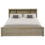 NNEDSZ Brunet Bed Frame King Size Timber Mattress Base With Storage Drawers Brush Smoke