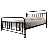 NNEDSZ Metallica Queen Bed Size Metal Frame Platform Mattress Base - Black