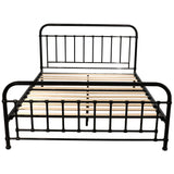 NNEDSZ Metallica Queen Bed Size Metal Frame Platform Mattress Base - Black