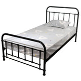NNEDSZ Metallica King Single Bed Size Metal Frame Platform Mattress Base - Black