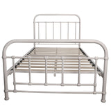 NNEDSZ Metallica King Single Bed Size Metal Frame Platform Mattress Base - White