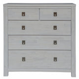 NNEDSZ Myer 4pc King Bed Suite Bedside Tallboy Bedroom Furniture Package White Wash