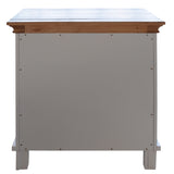 NNEDSZ Virginia Bedside Nightstand 3 Drawers Storage Cabinet Shelf Side Table - White