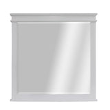 NNEDSZ Lily Dresser Mirror Vanity Dressing Table Solid Pine  Wood Frame - White