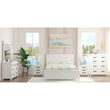 NNEDSZ Lily Dresser Mirror Vanity Dressing Table Solid Pine  Wood Frame - White
