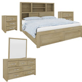 NNEDSZ Gracelyn Bedside Nightstand 3 Drawers Storage Cabinet Bedroom Furniture - Smoke