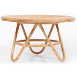 NNEDSZ Crocus Rattan Round Coffee Table 80cm - Natural