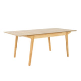 NNEDSZ Cusco 150cm - 190cm Extendable Dining Table Scandinavian Style Solid Rubberwood