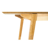 NNEDSZ Cusco 150cm - 190cm Extendable Dining Table Scandinavian Style Solid Rubberwood