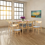NNEDSZ Cusco 9pc Set Dining Set 150 - 190cm Extendable Table 8 Chair Scandinavian Style