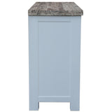 NNEDSZ Plumeria Buffet Table 145cm 1 Door 3 Drawer Solid Acacia Timber - White Brush